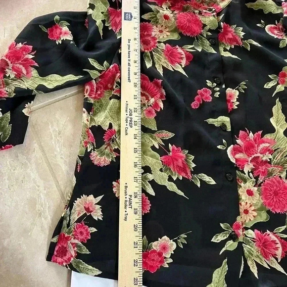 Emma James Floral Blouse Size 10 - Picture 6 of 6